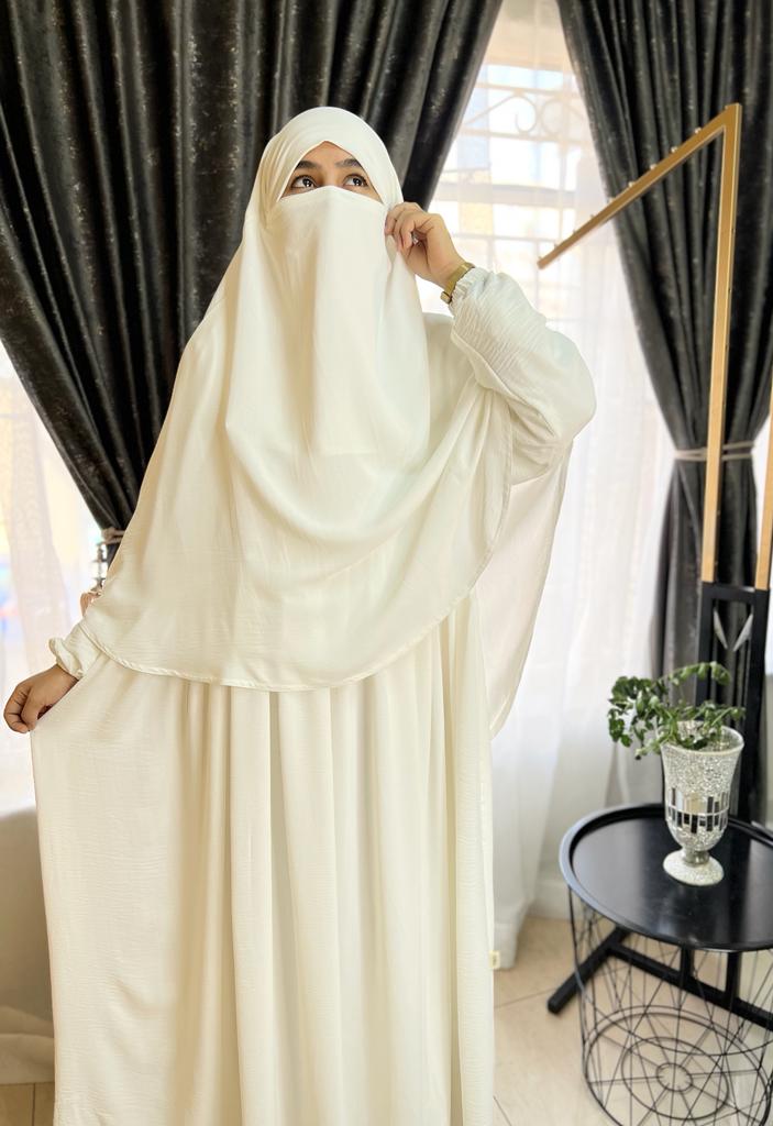 Pleated Abaya Set (Crepe) Ihram for Women