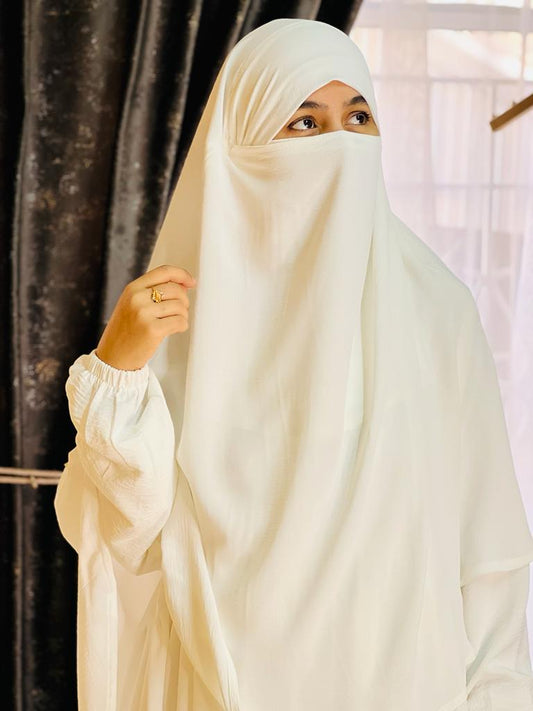 Pleated Abaya Set (Crepe) Ihram for Women